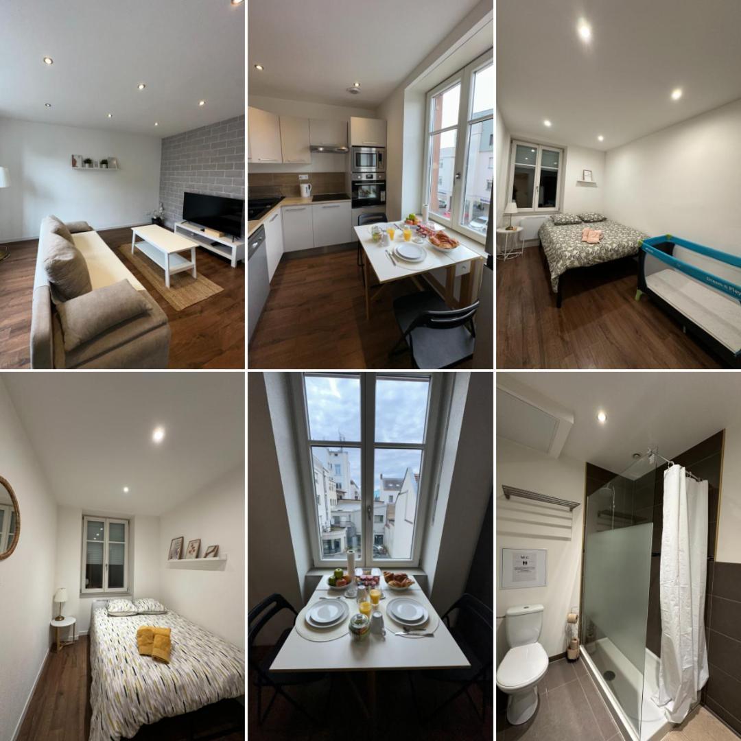 # Le 3 # Joli Appartement T3 Mulhouse Centre, Neuf, Calme Et Tout Equipe Luaran gambar